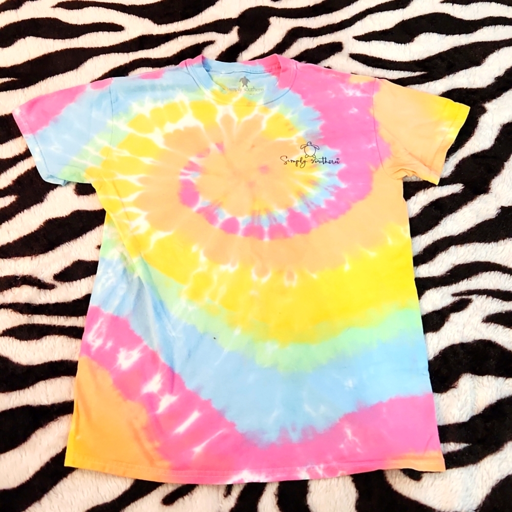Tye-Dye Simply Southern Tee Size Small